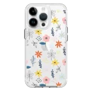 flores minimalistas forro transparente iphone 14 pro