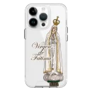 forro transparente iphone 14 pro diseño virgen de fatima