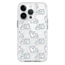 forro transparente iphone 15 pro max diseño shiba dormilon
