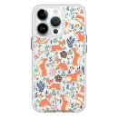 forro transparente iphone 16 pro diseño corgi jugueton